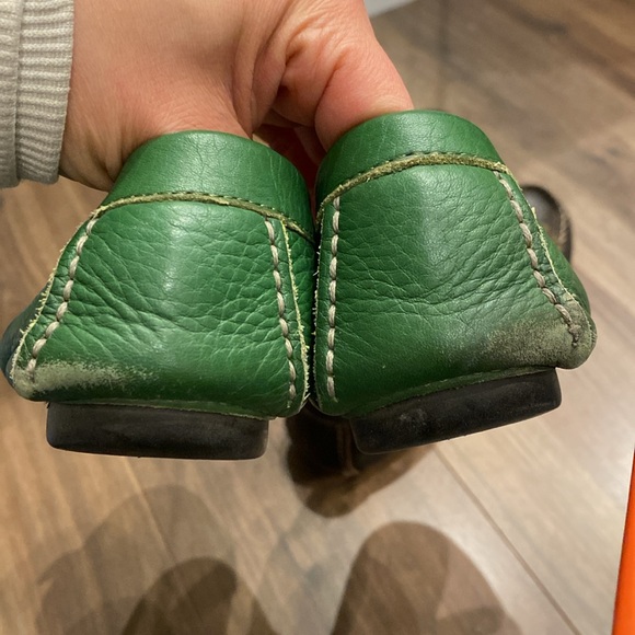Forest green J. Crew driving mocassins/easy loafers - Picture 6 of 6